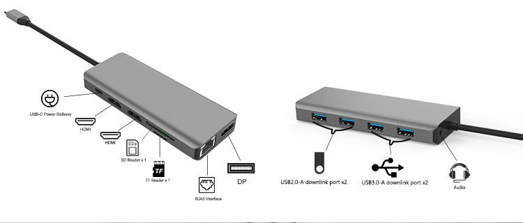 multi function docking station extender