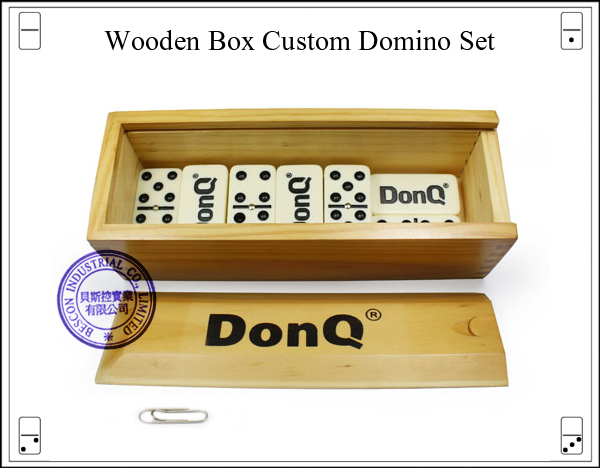 Wooden Box Custom Domino Set
