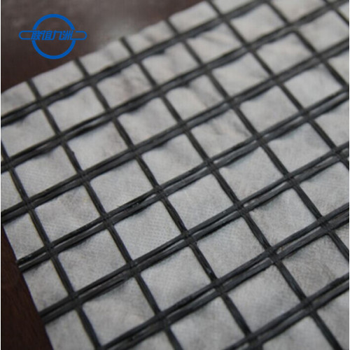 Fiberglass Geogrid Composite With Nonwoven Fabric by Glue