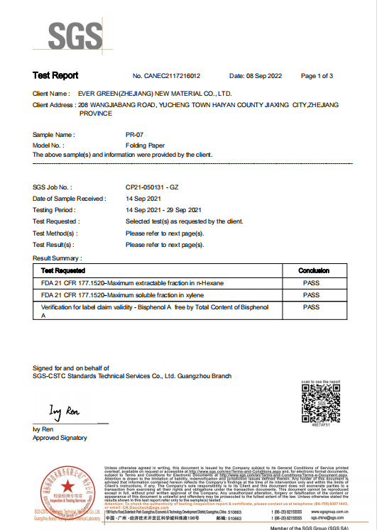 Fold paper---FDA