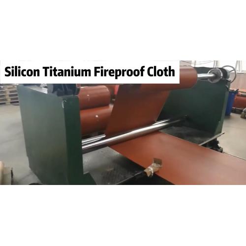 Silicon titanium fireproof cloth can be customized