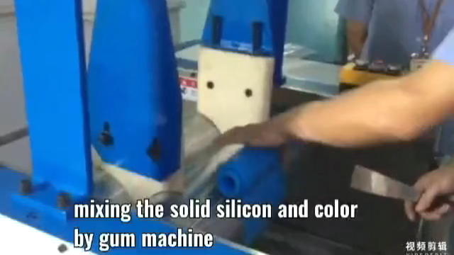 Solid silicone gum machine 