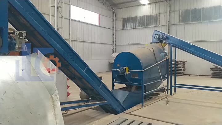 Wood shaving bagging baling machine