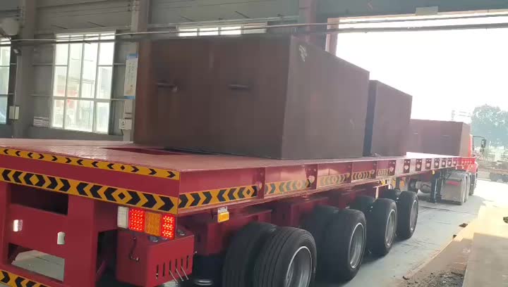 Telescopic trailer heavy load test