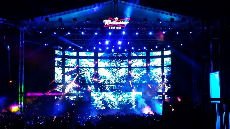 Budweiser Festival about P3.2 Outdoor led display