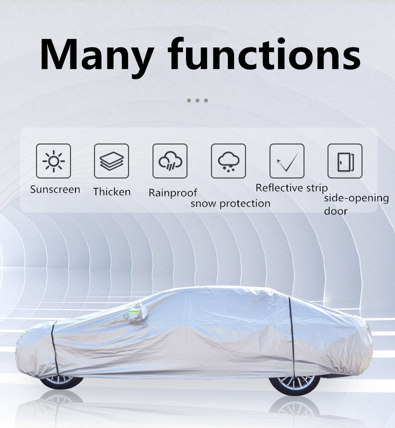 Handelsförsäkring god kvalitet UV -resistent stretchbar nylonbil täckning vattentät utomhus