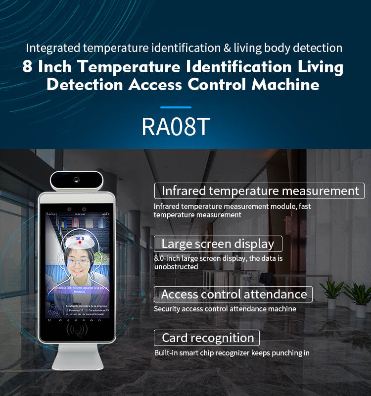 RA08T facial temperature access control