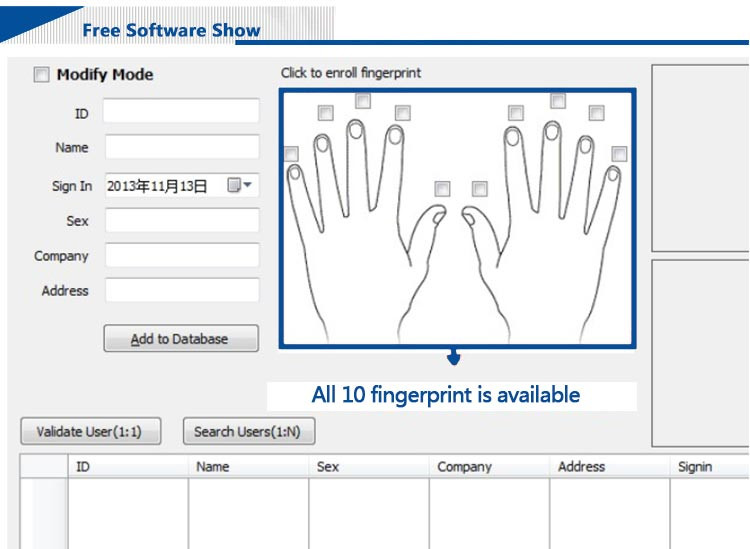 USB Fingerprint Reader Software