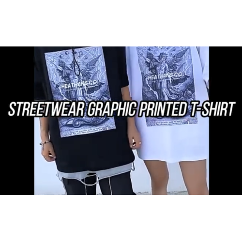 T-shirt imprimé graphique de streetwear