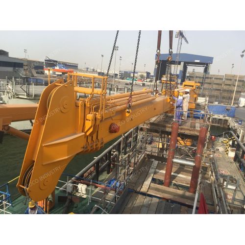 How can I install a marine crane?