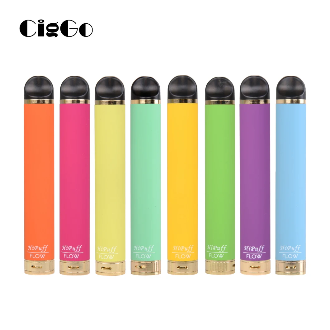 Hipuff Flow J04 폐쇄형 포드 Vape E Cig 장치 1500개 이상의 퍼프