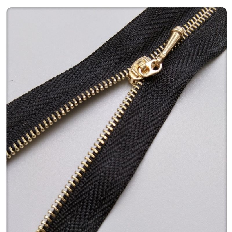  12Inch open ended brass zipper for purses