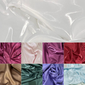 Tissu de satin anglais roule blanc luxe brillant métallique liquide tissu satin1