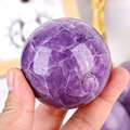 批发天然石材晶体工艺品治愈球抛光球紫色云母晶体晶体球形用于装饰1