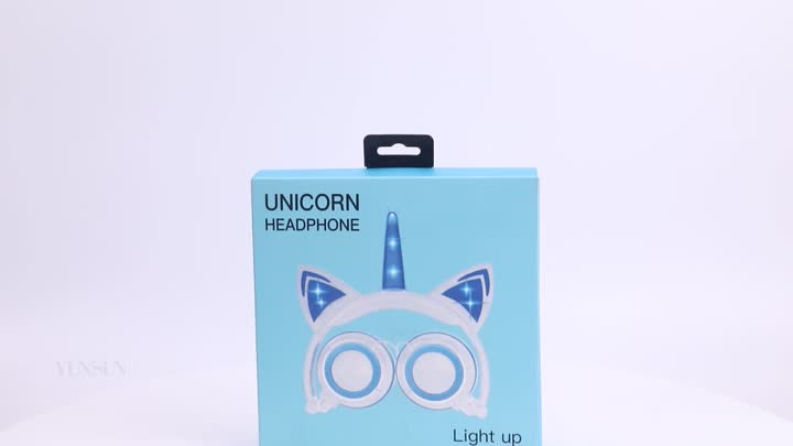 Fone de ouvido Unicorn.