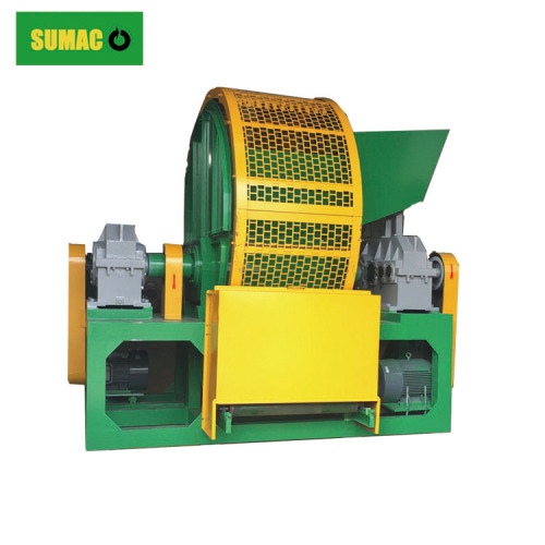 Usage of tire shredder