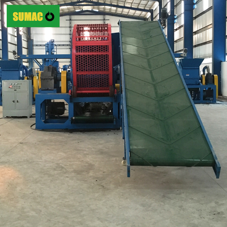 Tyre Recycling Shredder Installed In India