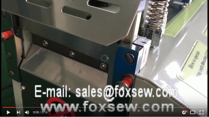 Automatic VELCRO Tape Cutter Straight Ending