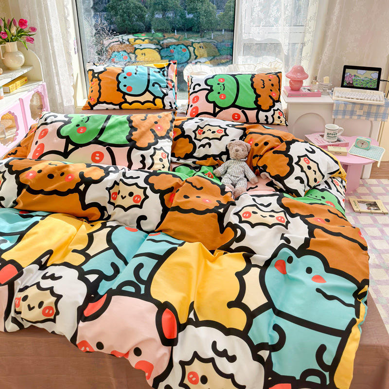 Colorful Comforter Cover 4 Piece Bedding Set