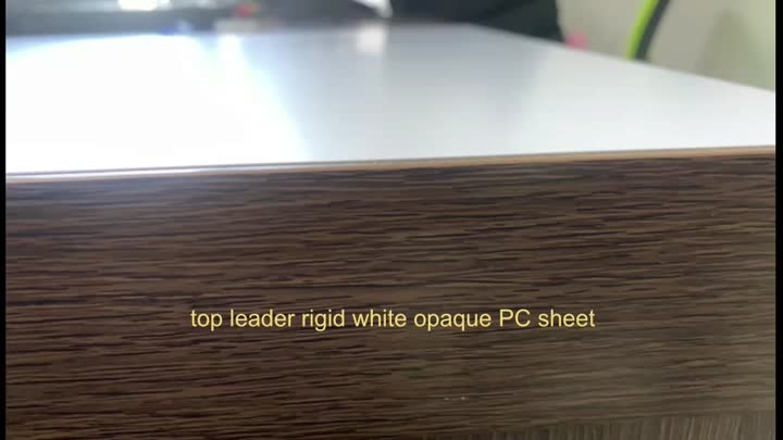 Líder superior Rigido Hoja de PC opaca blanca