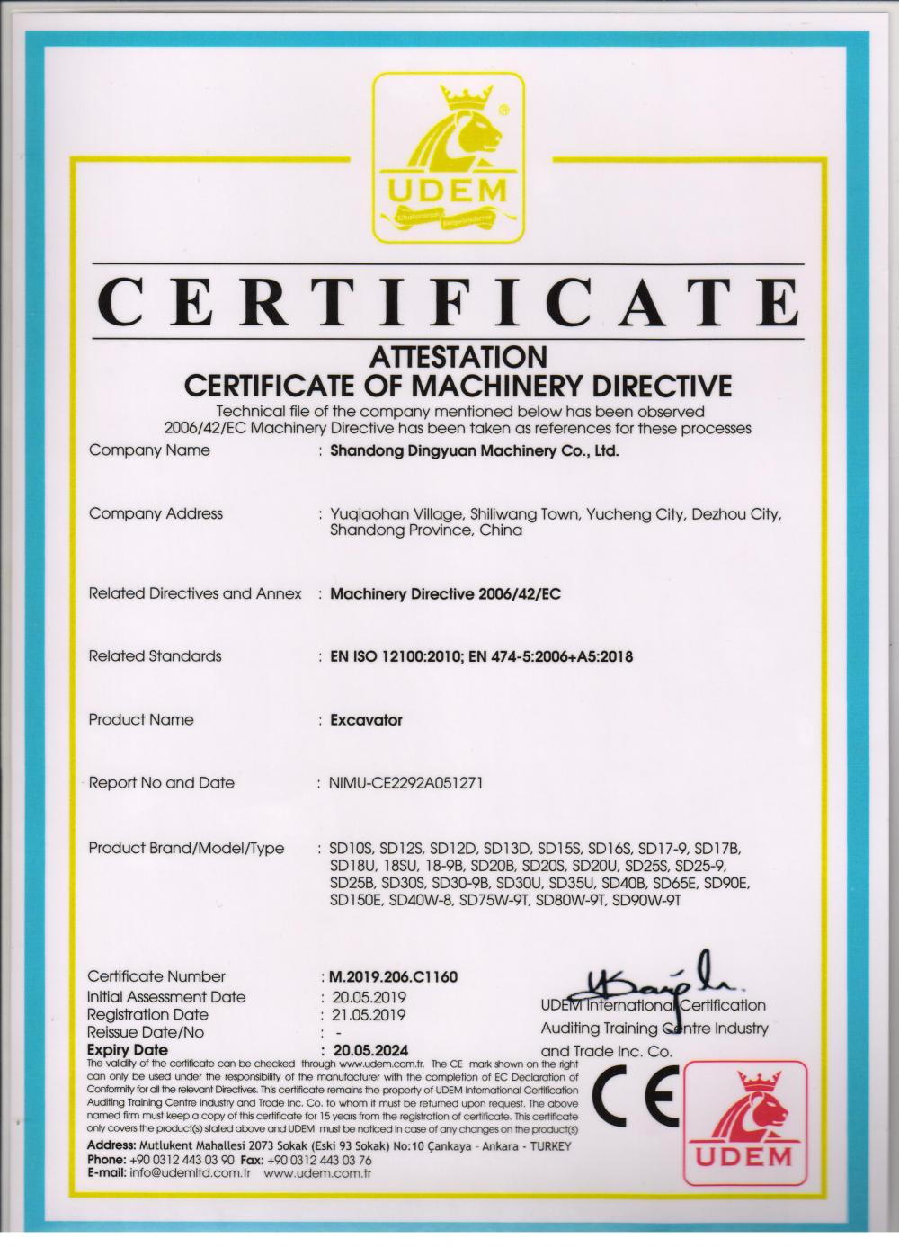 CE certificate