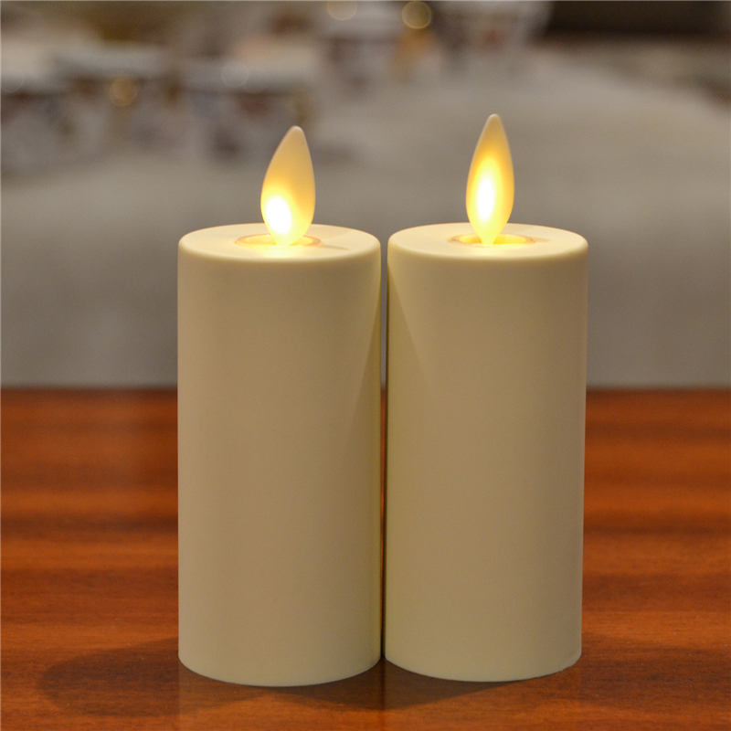 Dancing wick led flameless votive candles