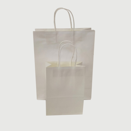 Bolsa de papel blanco pequeño