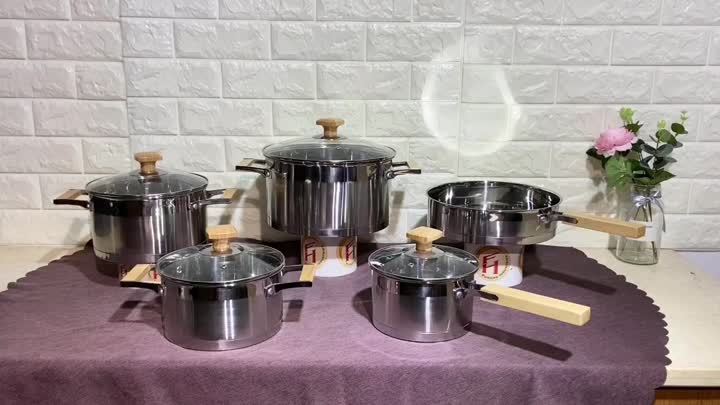 Tutup kaca lurus memasak periuk FH-SS260