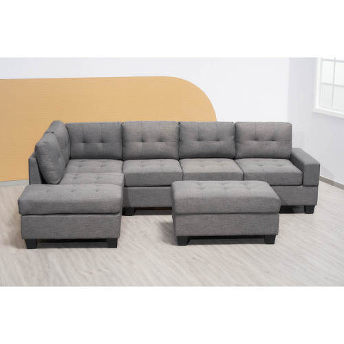 L Shaped Sofa With Ottoman