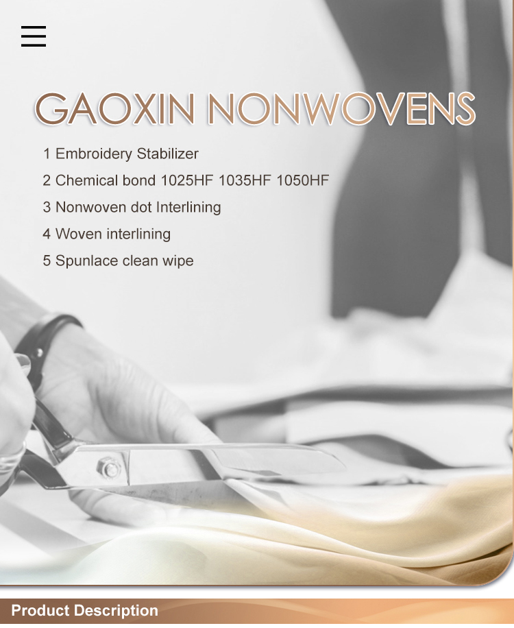 non-woven fusible fabrics