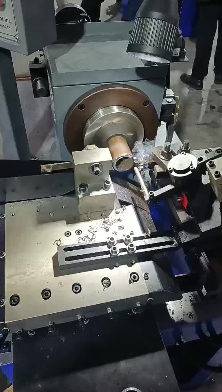 Pipe od turning and cutting machine