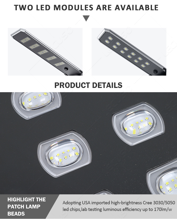 High-brightness Integrated Solar Street Light