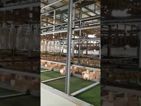 Fully automatic adhering sand drying line