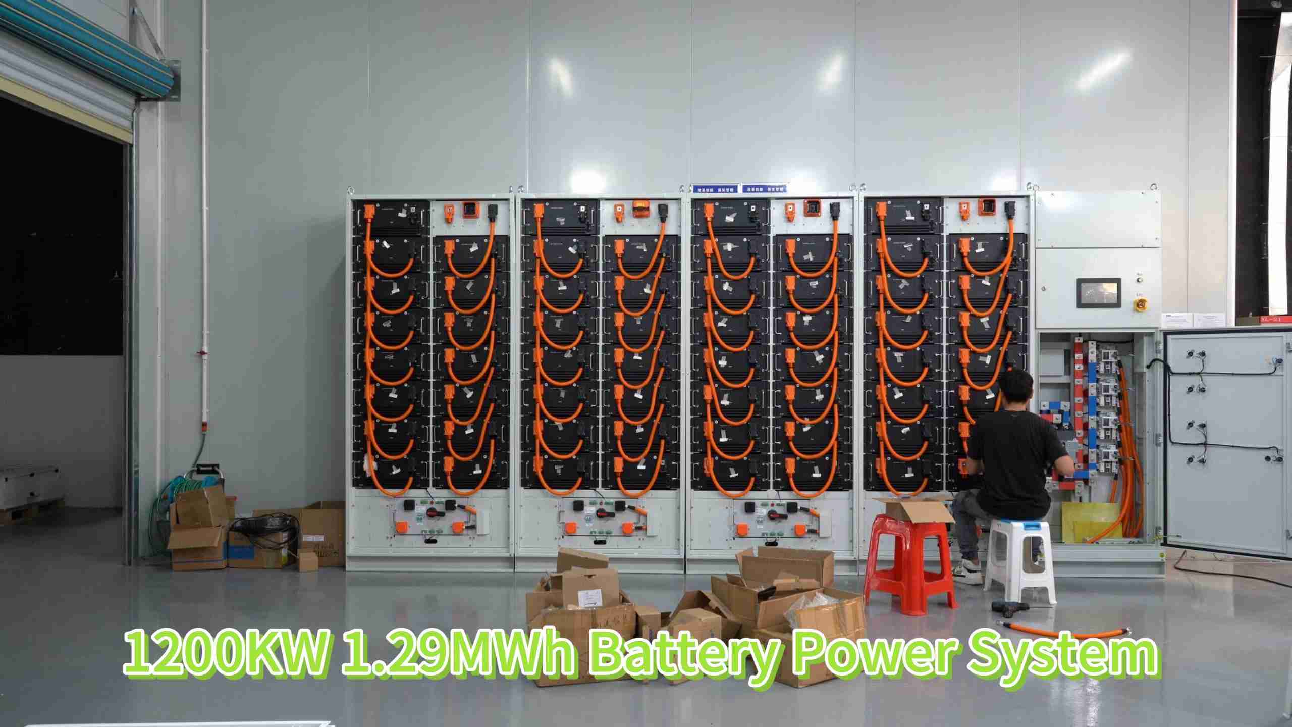 1200KW 1.29MWh Battery Power System. 