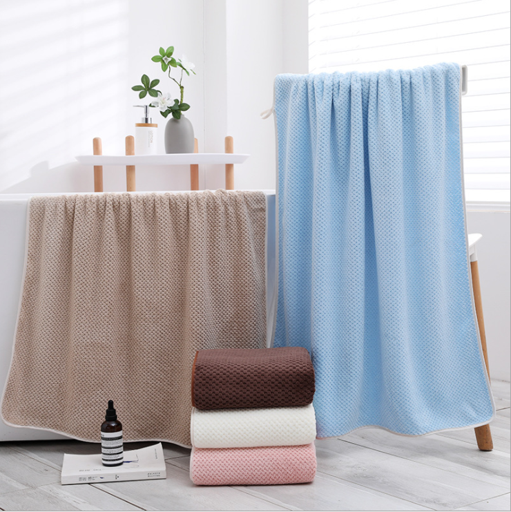 High Density Thick Coral Fleece Bath Towel