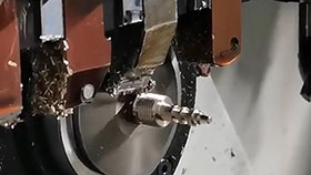 Precision CNC machining of copper gear shaft