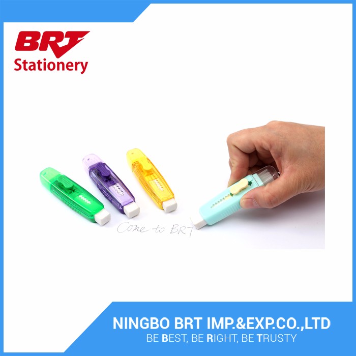 Borracha cubóide com concha de plástico Cuboid eraser with plastic shell