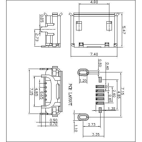 MUFM15 15-MICRO USB 5P F WITH 2LEGS DIP STRAINGHT EJCTOR TYPE ?