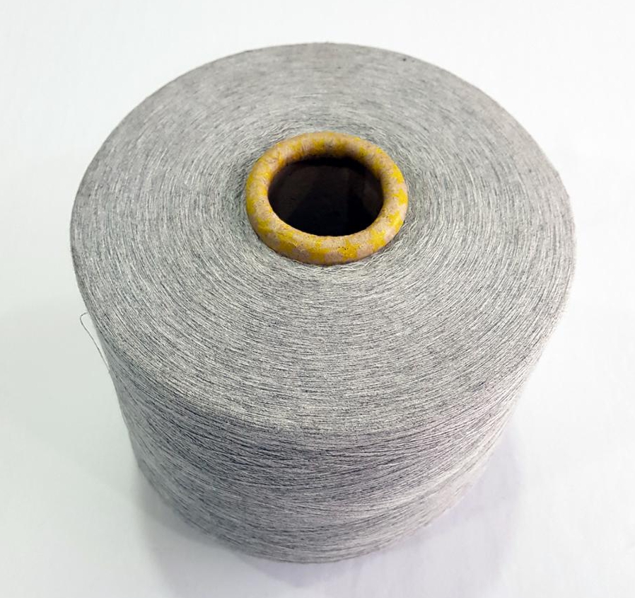 china hot sell 65/35 cotton/poly ne6s gray open end recycled blended fabric cotton weaving yarn