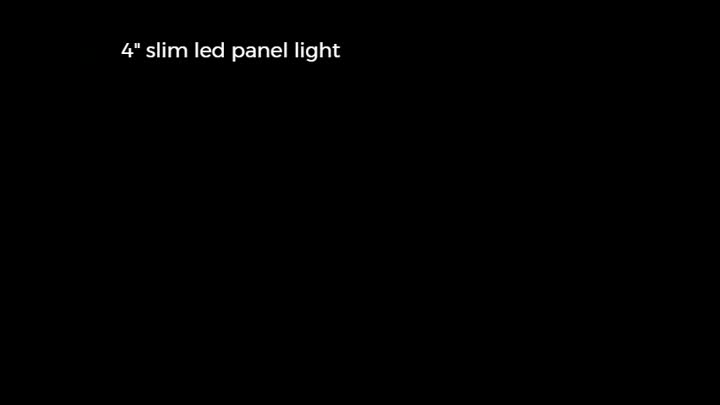 Panel de luz led delgado de 4 pulgadas.mp4