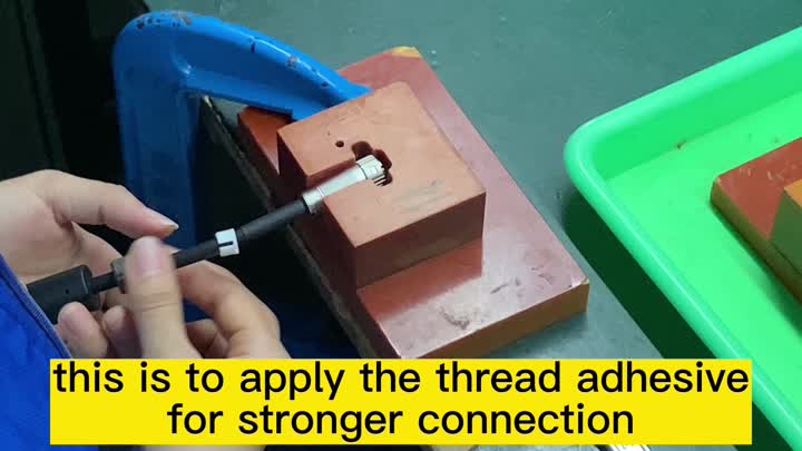 Thread-Locking Adhesive Applying