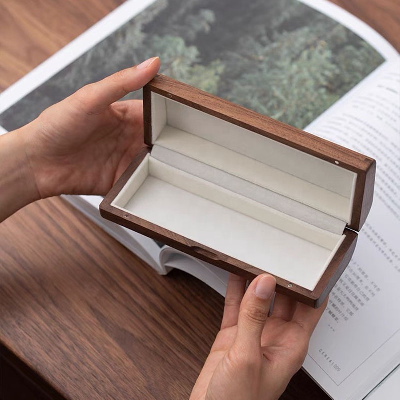 New Style Glasses Case Caixa de madeira de madeira Caixa de casca de madeira New Style Glasses Case Wood Box Glasses Wooden Bark Box