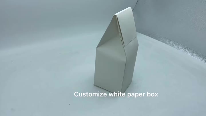 white paper box candy tea packaging