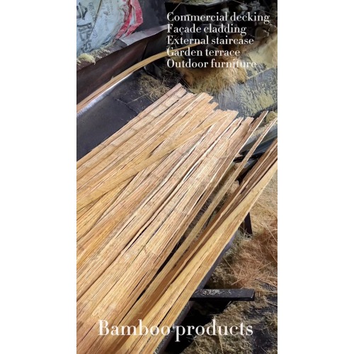 Raw material processing of bamboo cladding