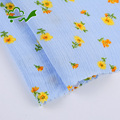 China wholesale woven crepe garment floral printed 100% rayon crinkle fabric for dress1