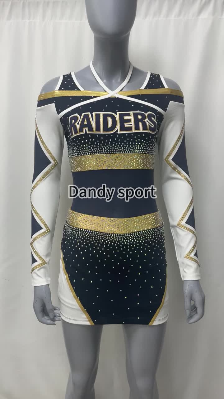 gold cheer uniform