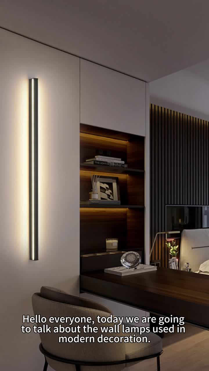 The wall lamps used in modern decoration