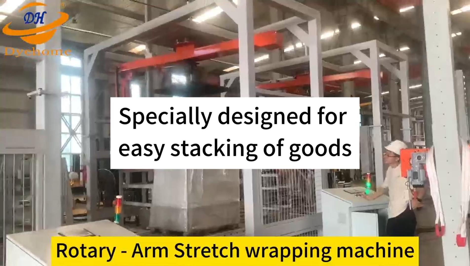 Rotary-Arm Stretch wrapping machine