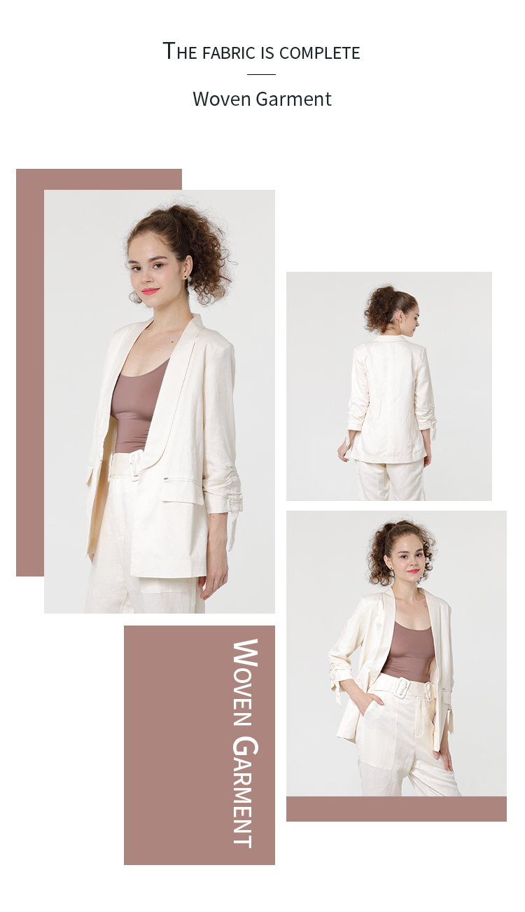 Blazer de senhora de linho viscose Linen Viscose Lady's Blazer