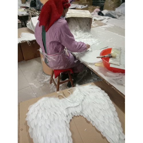 Workers Are Making Feather Wings